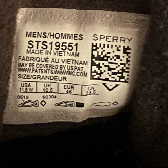 Sperry Mens Cold Bay Duck Boot with Insulate. Size: 11.5W Style:STS19551 - Picture 9 of 9